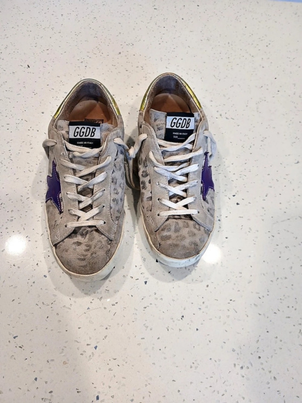 Golden Goose Super-Star Sneakers Gray & Purple EU 38 - Picture 3 of 16